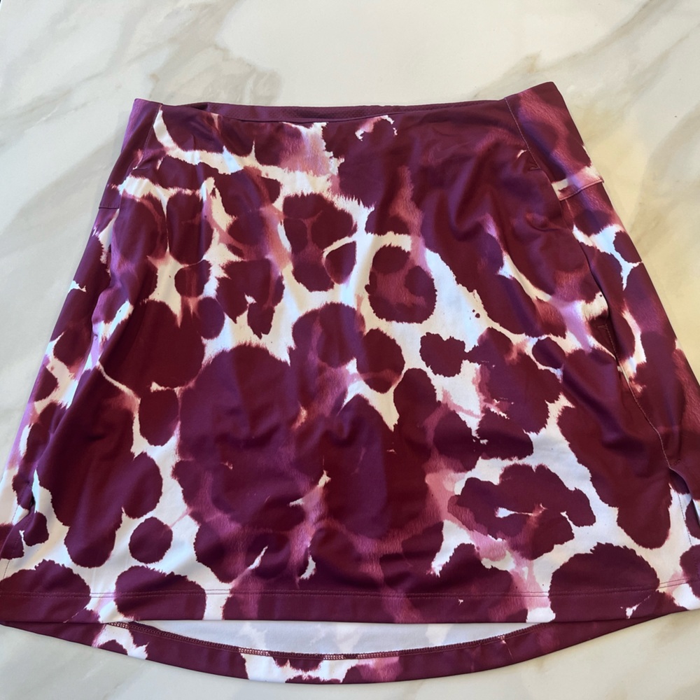 Nike Purple and White Printed Mini Skirt